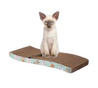 Cat Stripe Cashier Double Sided Cardboard Scratch For Cats, Multipurpose Cat Scraper Made Of Corrugated Cardboard, Cat Floor Scratch Pad To Protect Carpets From The S
