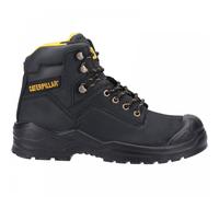 Caterpillar Striver Mid S3 Safety Boot Black Size 4, Black