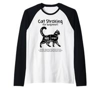 Cat Stroking for Beginners Funny Cat Lover Raglan Baseball Tee