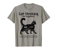 Cat Stroking for Beginners Funny Cat Lover T-Shirt