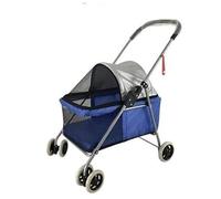 Cat Stroller Foldable Pet Stroller Compact Portable Travel Cat Dog Stroller Pet Walking Stroller for Medium Small Dogs Cats