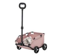 Cat Strollers, Stroller for Small Dogs, Stroller with Wheels for Dog and Cat Crate | Lightweight Folding Trolley for 4 Wheels for Puppies, Small, Via