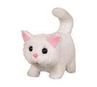 Cat Stuffed Animal Robot | Plush Cat Robot Toy - Realistic Stuffed Pet Kitten Toy With Wagging Tail Nodding Movements for Kids Children Girls