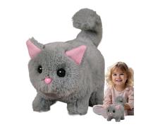 Cat Stuffed Animal Robot | Plush Realistic Electronic Cat,Interactive Stuffed Animal Robotic Kitten Toy for Children Boys Girls Toddler Kid