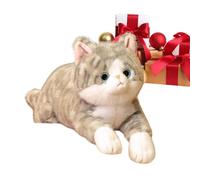 Cat Stuffed Plush Animal - 450g Life-Like Kitten, 19.6in Soft Doll Cushion, Relaxing Lying Pose Toy, Huggable For Cat Pillow | Ideal Children Adults Girls Boys Birthday Comfort Home For Office Car
