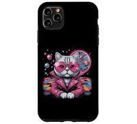 Cat Suit Disco Ball Vintage Kitten Kitty 70s Men Women Kids Case for iPhone 11 Pro Max