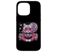 Cat Suit Disco Ball Vintage Kitten Kitty 70s Men Women Kids Case for iPhone 14 Pro Max