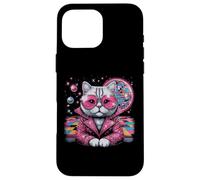 Cat Suit Disco Ball Vintage Kitten Kitty 70s Men Women Kids Case for iPhone 16 Pro Max