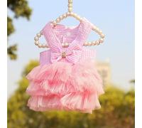 Cat Summer Dress Dog Lace Skirt Pet Clothing Chihuahua Stripe Skirt Puppy Cat Princess Apparel Cute Puppy Clothes Cat Lace Skirt