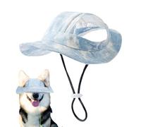 Cat Sun Hat - Adjustable Fisherman's Hat for Cats | Sun Protection Cat Sunbonnet with Ear Holes Breathable Pet Accessories for Medium Doggy & Puppy