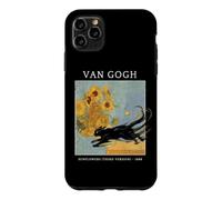 Cat & Sunflowers Van Gogh Tshirt Kitten Meow Art Meme Funny Case for iPhone 11 Pro Max