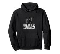 Cat Supervisor Funny Cat Owner Attitude Design Pullover Hoodie