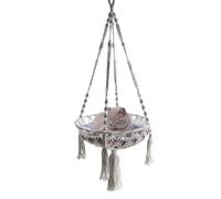 Cat Swing - Cat Hammock | Macrame Pet Resting Bed, Climbing Rest Spot, Window Perch Accessory, Indoor Lounger For Animal Pet Climbing Storage Outside Window Sill Desk Perch Puppy Kitten Resting