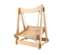 Cat Swing Hammock Durable Comfortable Soft Wooden Board Pet Bed for Cats and Small Dogs for Sleeping and Playing, Gray 38 X 29 X 50cm (Generictp43siw8fk-230324AH02-1)