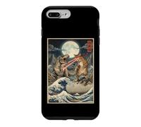 Cat T-Rex Kaiju Japanese Woodblock Ukiyo-e Art Case for iPhone 7 Plus/8 Plus