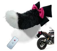 Cat Tail for Car,Wireless Self-Adhesive Realistic Wagging Decoration,Remote Control Electric Car Tail | for Auto Vehicle Motorcycle Bumper Trunk RV Automotive