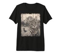 Cat Taking Selfie Hagia Sophia Istanbul Turkey Premium T-Shirt