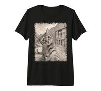 Cat Taking Selfie Petra Jordan Travel Premium T-Shirt
