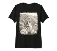 Cat Taking Selfie Rainbow Mountain Peru Premium T-Shirt