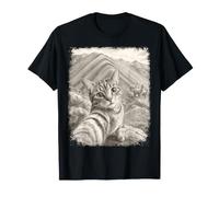 Cat Taking Selfie Rainbow Mountain Peru T-Shirt