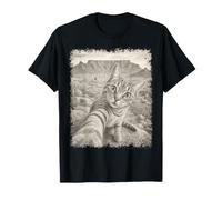 Cat Taking Selfie Table Mountain Cape Town T-Shirt