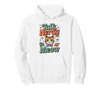 Cat Talk Nerdy to Meow Funny Pet Lover Nerd Pullover Hoodie