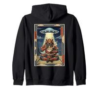 Cat Tarot Card Japanese Anime Zip Hoodie