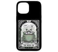 Cat Tarot Card The Irish-ish funny introvert St Patricks Day Case for iPhone 15