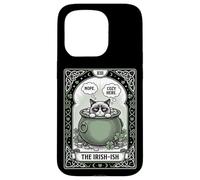 Cat Tarot Card The Irish-ish funny introvert St Patricks Day Case for iPhone 15 Pro