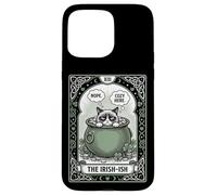 Cat Tarot Card The Irish-ish funny introvert St Patricks Day Case for iPhone 15 Pro Max