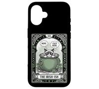 Cat Tarot Card The Irish-ish funny introvert St Patricks Day Case for iPhone 16