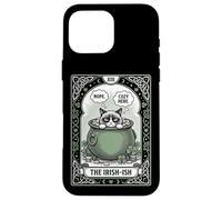 Cat Tarot Card The Irish-ish funny introvert St Patricks Day Case for iPhone 16 Pro Max