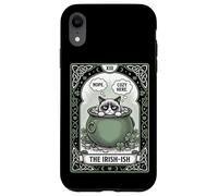 Cat Tarot Card The Irish-ish funny introvert St Patricks Day Case for iPhone XR