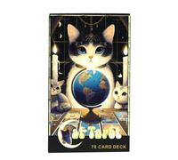Cat tarot cards A 78 Deck English Version Board games Cards Selfcare for Tarot Readings Vibrant Easy Deck Fortune Telling Game Cat Tarot