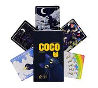 Cat Tarot Cards Deck - 78 Piece Beginner Fortune Telling Set, Mystic Spiritual Guidance Card Game for Meditation Decision Making Future Insight Group Reading Home Travel Party Use