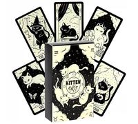 Cat Tarot Cards for Beginners, 78 English tarot cards deck, Party Card Games
