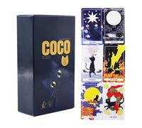 Cat Tarot Deck, 78 Piece Divination Cards, 4.72x2.76 Inch Beginner Oracle Game with Illustrated Symbol Art, Card Stock Tarot, Mystical Reading Deck with Cute Design, Spiritual Guidance for Meditation