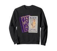 Cat Tarot Floppa Mystic Kitty Fortune Teller Card Art Sweatshirt