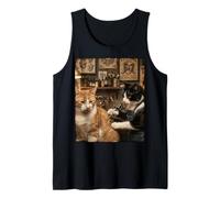 Cat Tattooing Cat Funny Meme Inked Kitty Humor Tattoo Artist Tank Top