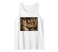 Cat Tattooing Cat Funny Meme Inked Kitty Humor Tattoo Artist Tank Top