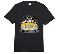 Cat Taxi Driver Cab Taxis Drivers Comfort Colors Adult Heavyweight T-Shirt