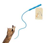 Cat Teaser,Fun Silicone Soft Waterproof Kitten Game - Cat Exercise Toys,for Training Exercise Boredom Scratching Mental Stimulation Hunting Simulation Indoor Outdoor Home