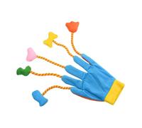 Cat Teaser Glove - Soft Plush 40x11x1cm Five-Finger Play Glove | Interactive Cât Toy with Bell for Exercise, Bonding, Grooming | Plush Cat Play for Kittens, Indoor Couch, Furniture, Carpet