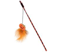 Cat Teaser,Interactive Halloween Kitten Stick | Ergonomic Cat Teaser Wand with Pumpkin Ghost for Boredom Reduction, Hunting Simulation, Training, Exercise
