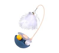 Cat Teaser,Interactive Kitten Toys Roller Tracks Extra Long Feather Wand | Interactive Cat Toys Cat Exercise, Feather Wand Kitten Toys, Track Balls for All Breeds