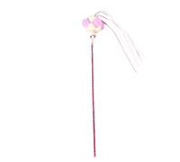 Cat Teaser Stick | Interactive Teaser Wand with Plush Ball - Bite-Resistant Design Pet Exercise Toy for Home, Outdoors, Work Area, and Car