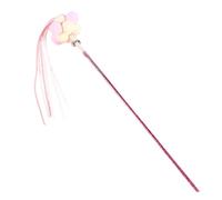 Cat Teaser Stick - Interactive Teaser Wand with Plush Ball | Pet Companion Toy with Crisp Sound for Work Area, Car, Home, and Outdoors