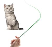 Cat Teaser Toy | Fun Interactive Cat Toy Teaser Stick - Simulated Mouse Tail Cat Wand, Silicone Tail Teaser Stick Interactive Cat Toy Indoor Cat Safe and Happy Playtime