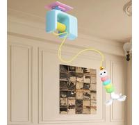 Cat Teaser Toy,Interactive Electric Cat Toy with Self Adhesive | Pet Entertainment Supplies Training Accessories Chasing Exercise for Home Backyard Indoor Living Room Balcony