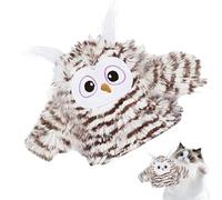 Cat Teaser Toy | Interactive Owl Teaser | Tweeting Bird Cat Toy with Sound - Indoor Exercise Cats Enrichment Game Fight Boredom